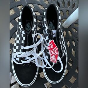 New Men’s Vans size 11.5 Classic Black and White Checkered Shoes